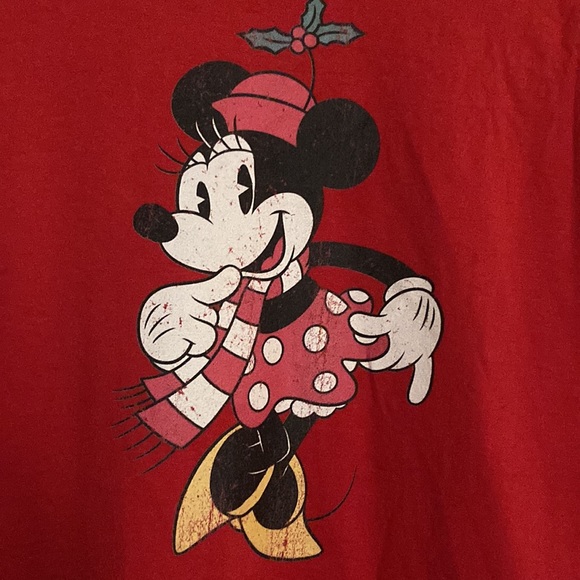 Disney Holiday Minnie Mouse T Shirt. - Picture 2 of 4